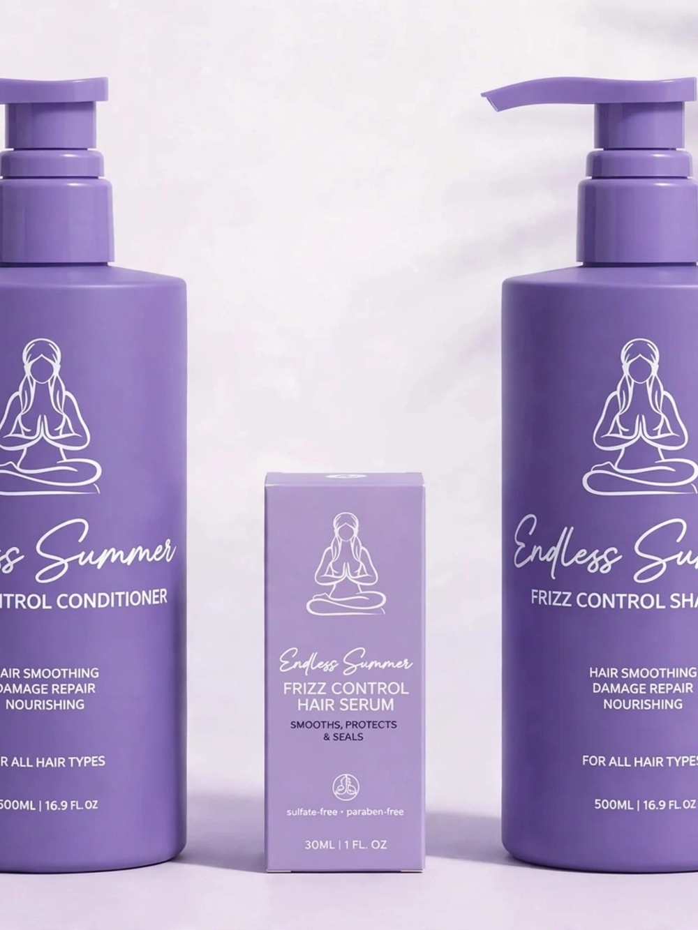 Frizz Control Shampoo & Conditioner — Purple